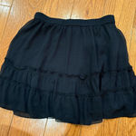 Abercrombie & Fitch  Black Tiered Mini Skirt | Size Small Photo 0