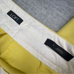 Loft  Marisa Skinny Ankle Dress Pants Buttercream Yellow Size 8 Photo 10