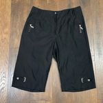 Jamie Sadock Sateen Black Bermuda Board Shorts Size 8 Photo 0