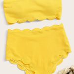 SheIn Scalloped High-waisted Bathing Suit Photo 0