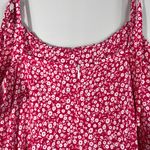 SheIn x SKY Red Floral Backless Plus Size Fit & Flare Summer Dress Plus Size 1XL Photo 3