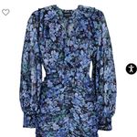 New! Sabina Musayev Long Sleeve Mini Lark Dress in Black Print Sz XS $307 Purple Photo 10