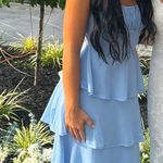Selfie Leslie Blue Maxi Dress Photo 1