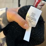 EXPRESS Nwt  Black Metallic Cable Knit Mock Neck Sweater Photo 4