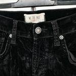Free People  Stella Black Velvet High-Rise Skinny Jeans size 28 NWT Photo 4