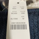 J.Crew Textured Hi Rise Cheeky Bikini Bottom Deep Midnight Jacquard M (8-10)NWT Photo 2