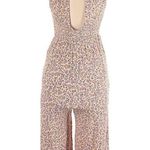 American Eagle Ditsy Floral Woven Sleeveless V-Neck Woven Wide Leg Jumpsuit Photo 1