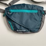 Outdoor Products Fanny Pack Belt Waist Belly Bag Padded Pockets Teal Green Grey Photo 2