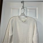 Cynthia Rowley  Cream Soft Chenille Pullover Sweater size L Photo 4