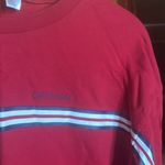 H&M Divided  Red Long Sleeve 100% Cotton Tee with Stripe Size Medium Photo 2