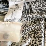 Pinko Chemisier Rosalina Floral Animal Print Long Sleeve Shirt Maxi Dress Size 4 Black Photo 10