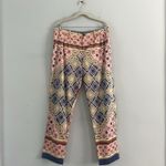 Johnny Was Geometric Colorful Boho Cotton Trouser Pants Photo 1