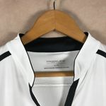 MAGGIE LANE Women's White/Black Sleeveless Sport Polo NEW XL White Photo 5