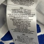 Hobbs London Magda Midi Shirt Dress Waist Tie Blue Patterned Women’s Size 10 Photo 12