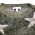 She & Sky Bubble Sleeve Fuzzy Star Sweater Photo 2