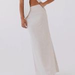 Peppermayo Exclusive - Born For Bordeaux Linen Maxi Skirt - Oatmeal Photo 0