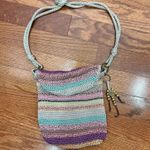 The Sak  Crochet Gypsy Striped Shoulder Bag Boho Festival Hippie Earthy Purse Photo 0