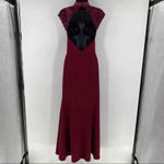 Lulus  Crazy About You Burgundy Lace Backless‎ Maxi Dress Gown Formal Size Small Photo 5