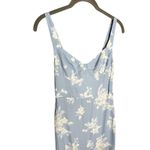 Reformation NWT  Reverie Dress Size 0 Bijou Blue Floral Maxi Formal Cocktail Photo 8