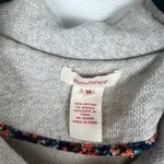 Sundance Women's French Terry Tenile Ruffle Button Up Jacket Grey Sz M Photo 2