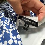 Banana Republic Blue Design One Shoulder Tie Dress Size 10 Photo 5