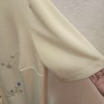 Teddi Cardigan Sweater Yellow Pastel Floral Dainty Embroidered Cottagecore Grany Size 18W Photo 2