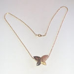 Artistry Brand Gold Tone Chunky Butterfly Pendant Boho Necklace Photo 3