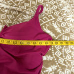 Time And Tru  One Piece Fuchsia Swimsuit Sz 1X 16W-18W Photo 3