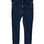ZARA  Hi Rise High Waisted Skinny Jegging Black Dark Wash Denim Jeans Size 4 Photo 0