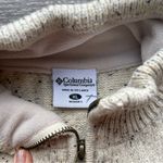 Columbia Speckled Cream Zip-Up Sweater Photo 5
