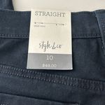 Style & Co NWT  Black Straight Mid Rise Leg Modern Tablet Jeans Photo 5