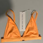 White Fox Boutique White Fox Bianco Bikini Triangle Top Tangerine Women’s Sz XS NWT Photo 4