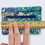 Vera Bradley  Santiago (Summer 2017) Blue Gray Teal Small Trifold Snap Wallet Photo 6