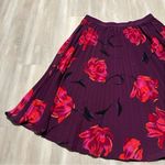 A New Day Floral Pleated Midi Skirt Sz L Photo 4
