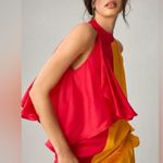 Anthropologie Pinnacle by Shruti Sancheti Mock-Neck Colorblock Ruffle Dress NEW Photo 2