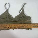 PINK - Victoria's Secret PINK BY VICTORIA SECERT LACE BRA BRALETTE M OLIVE GREEN NEW Photo 9