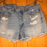 American Eagle  Outfitters Light Blue Ripped Jean Shorts Photo 0