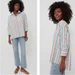 Tuckernuck  Pomander Place Rainbow Stripe Adair Boyfriend Shirt Photo 2