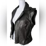 Zadig & Voltaire Black Leather convertible Biker Jacket Photo 1