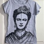 Frida Kahlo Graphic Tee Gray Costa Maya Mexico Magico 100% Cotton Women’s M Size M Photo 0