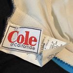 Vintage 70s Cole of California Bathing Suit Black Striped Mod MCM Movie Prop‎ Size 6 Photo 2