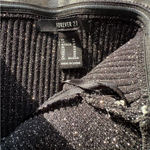 Forever 21  Black Glitter Ribbed Top Photo 3