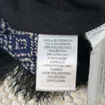 Ann Taylor LOFT Jacket Blazer Fringe Trim Aztec Blue White Black Size Womens 4 Photo 6