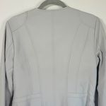 The Limited  Faux Leather Zip Moto Jacket Light Grey Size S Photo 9