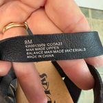 Korks Black Leather Studded Wood Platform Heels Sandals Size 8 Photo 5