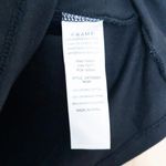 frame denim Frame Frankie Top Size M Black Organic Cotton Puff Sleeve Parisian Quiet Luxury Photo 4