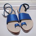 Tibi Blue Platform Sandals  Photo 0