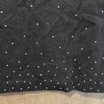 Coldwater Creek  Top Women's Size Large Black Sequins Quarter Sleeve Boat Neck Photo 4
