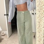 ZARA  ZW High-Waisted Marine Straight Jeans Photo 0