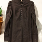 Laundry by Shelli Segal Laundry By Shelli‎ Segal XS Tunic Top Steampunk Button Up Tailored Lace Collar Photo 0